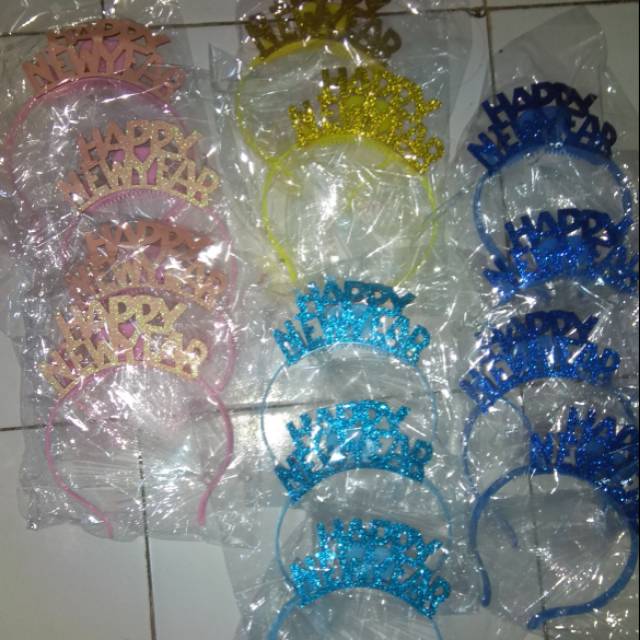 Bando tahun baru led lampu new year led bandana