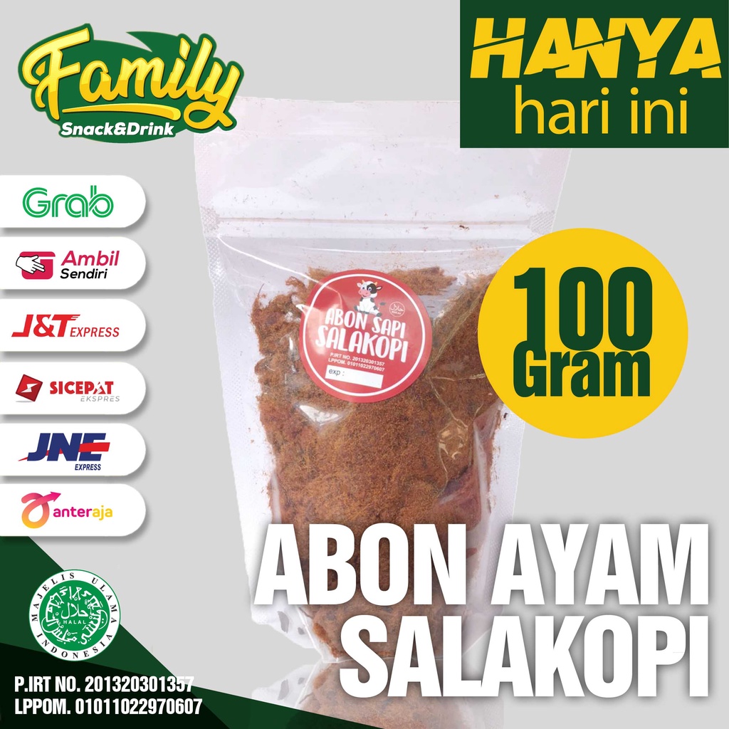 

ABON ORIGINAL SAPI AYAM SALAKOPI CIANJUR