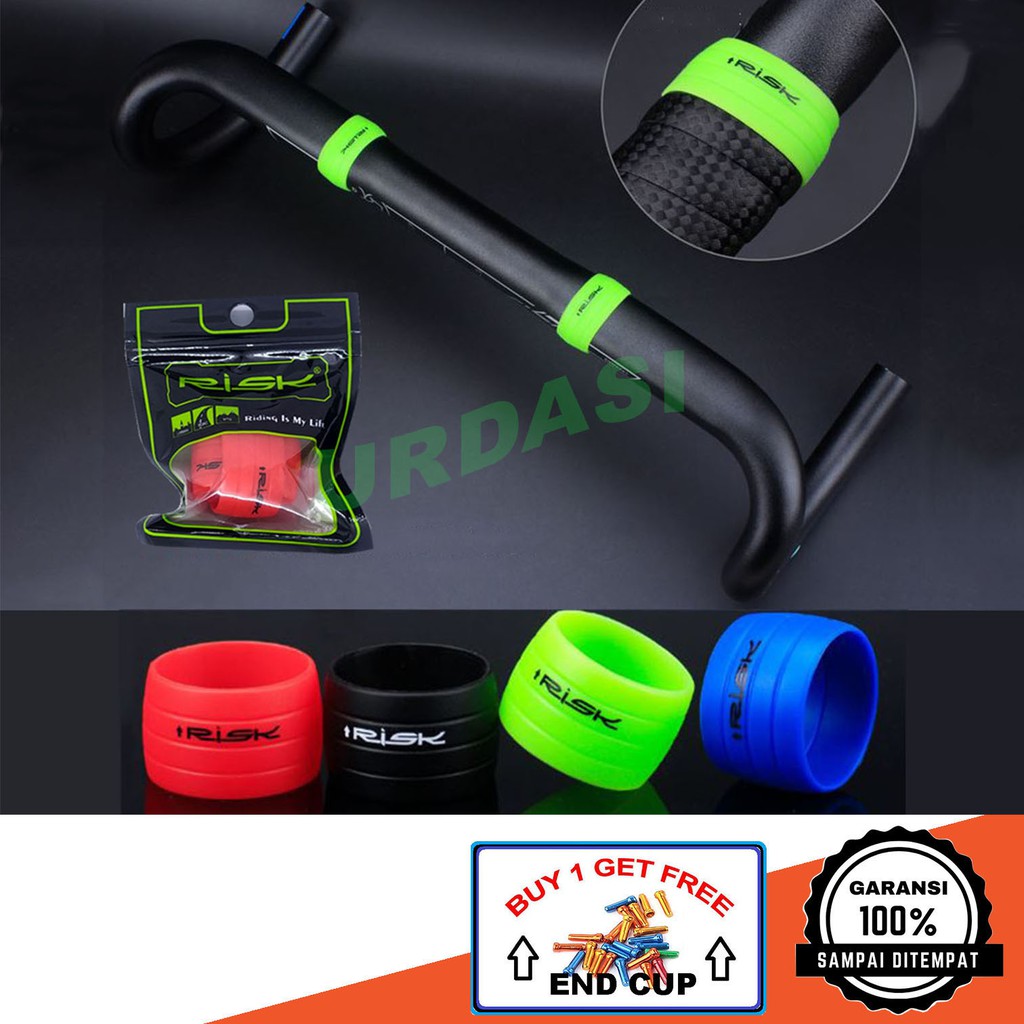 Karet Ring Bar Tape Bartape Dropbar Drop Bar Roadbike Sepeda Pengunci Bar Tape Road Bike Elastis