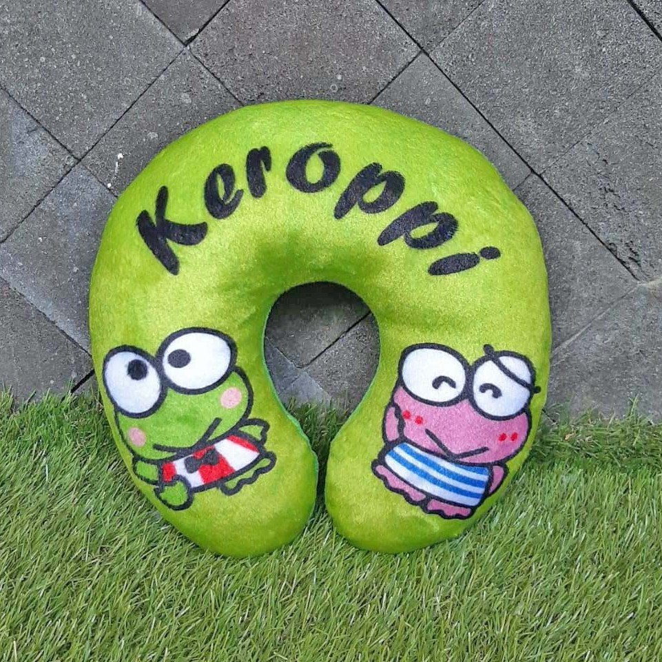 Bantal Leher Motif Kartun Keroppi