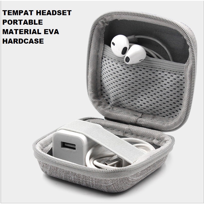 Baona F01 Tempat Headset earphone Portable / Kotak earphone Headset Baona model Mini Eva hardcase