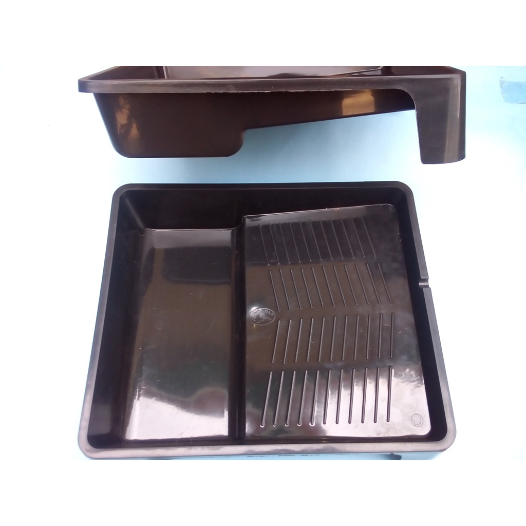 Bak Cat Hitam / Tempat wadah untuk cat tembok dinding/ Bak Cat Tembok Kuas Roller Roll / Bak Kaki Em