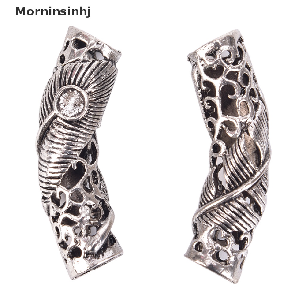 Mornin Viking Jenggot Manik Gimbal Manset Manik-Manik Rambut Perhiasan Celtic Silver Tibet id