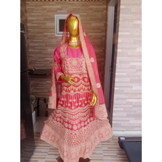 Lehengga siap pakai / long dress / baju india / lehengga dress