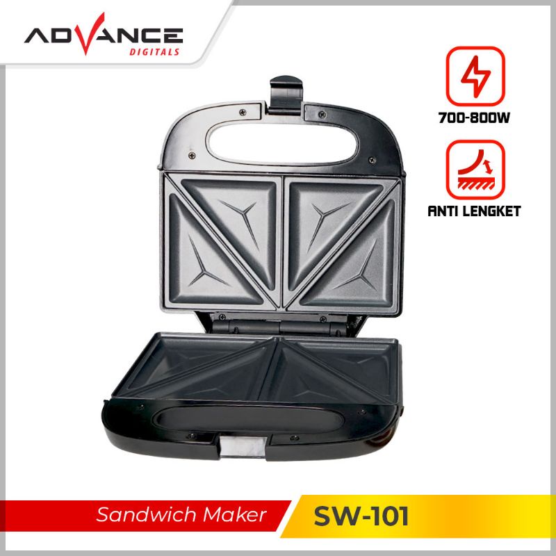 Advance Pemanggang Roti Sandwich 2 Lapis / Sandwich Maker SW 101