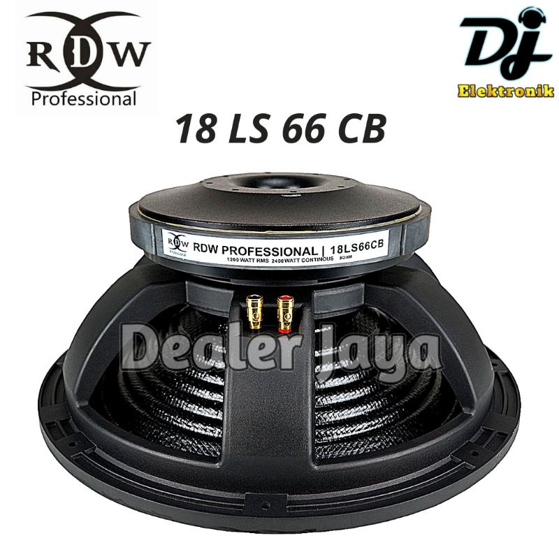 Speaker Komponen RDW 18 LS 66 CB / 18LS66CB / LS66 CB / LS66CB - 18 inch (CARBON)