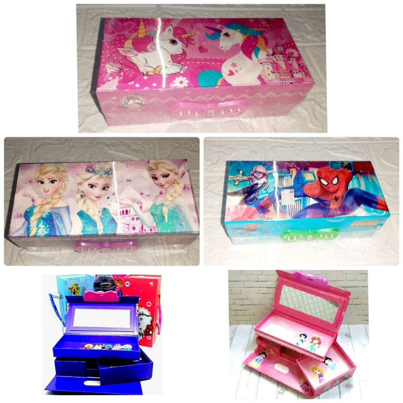 

Tempat Pensil kode 3Dimensi 3Susun/ Pensil Case Kode Karakter