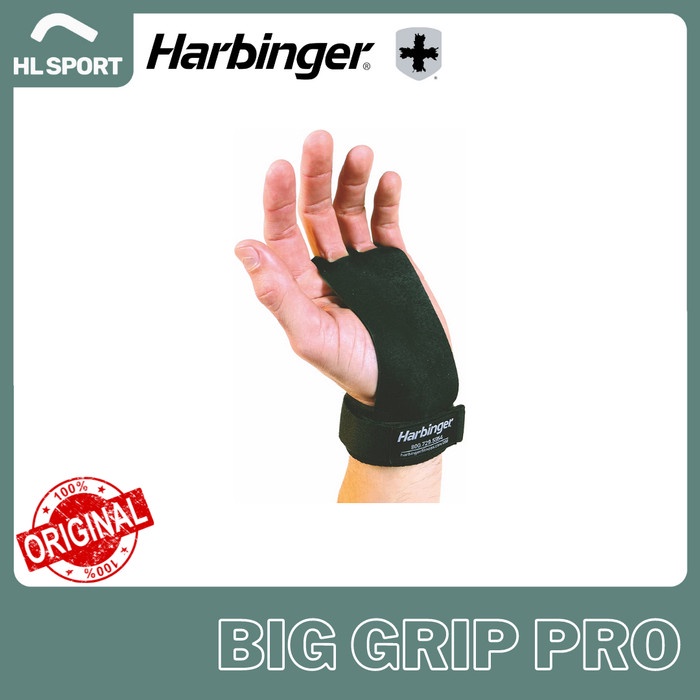 Harbinger Leather Palm Grips for Weight Lifting Hand Protection