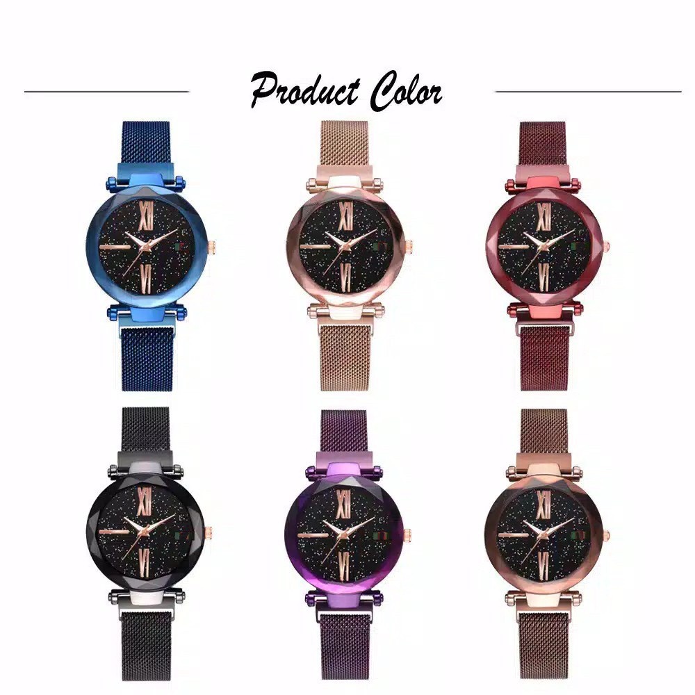 COD✅ Jam tangan wanita rantai magnet jam analog jam magnet watch fshion  murah   S1133