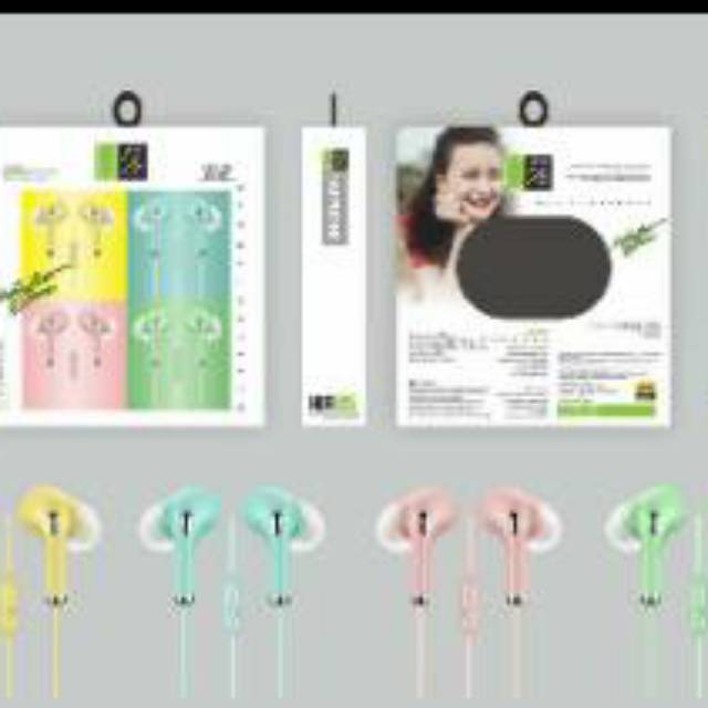 Handsfree Headset Earphone  Macaroon U28 Extra Bass