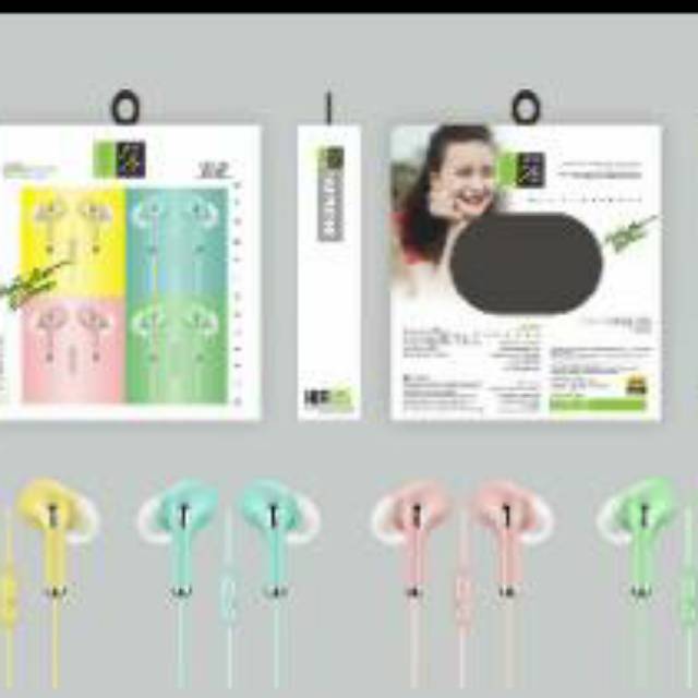 Handsfree Headset Earphone  Macaroon U28 Extra Bass