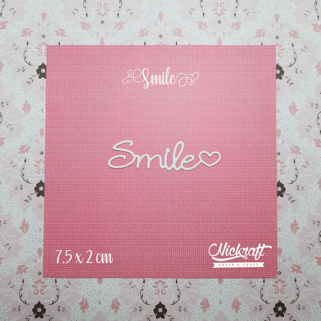 

SMILE WORD - BAHAN SCRAPBOOK TULISAN