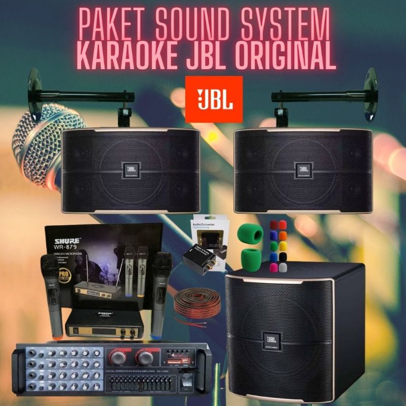 Paket Sound System Karaoke JBL 10 inch + Subwoofer JBL 12 inch Original