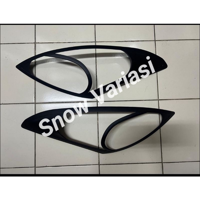 Garnish Lampu Depan All New Swift 2012 2015 UP Hitam Doff