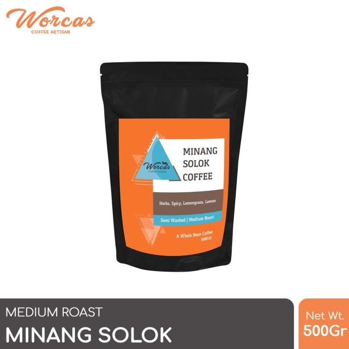 

[COD] WORCAS Arabica Minang Solok 500 Gram - Medium Roasted Coffee [COD]