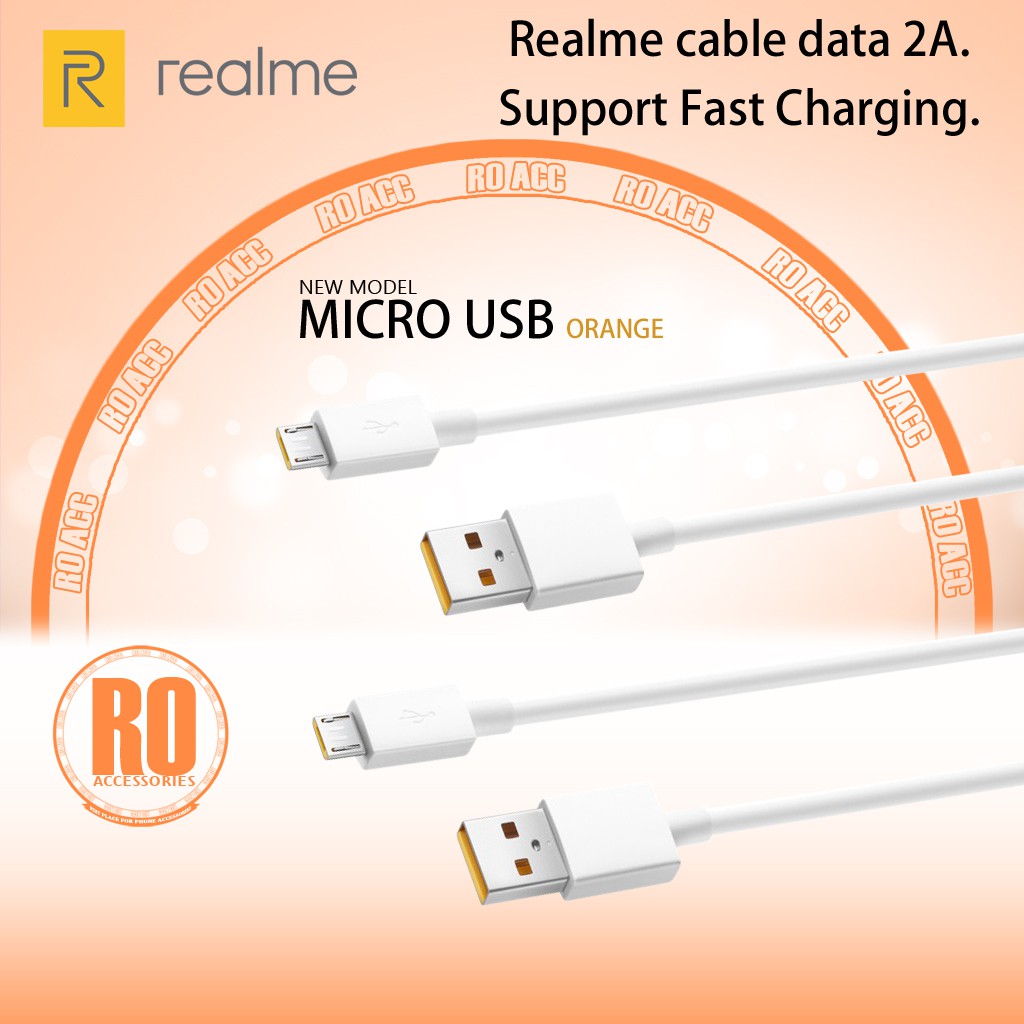 [RO ACC] MICRO USB REALME KABEL DATA MICRO USB ORIGINAL 2A