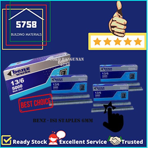 

Isi Staples Steples Paku Tembak 1006J 6MM