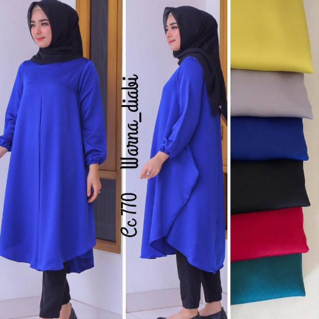TUNIK SATIN CC 770 BY WARNA ORIGINAL