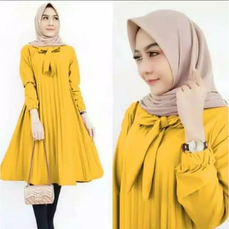 Tunik Plisket tali