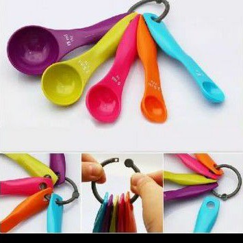 SENDOK TAKAR Set 5in1 Warna - Measuring Spoon Ukur Bumbu - KK