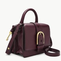 TAS WANITA BRANDED ORIGINAL - FOSSIL WILEY CROSSBODY BAG LEATHER FIG