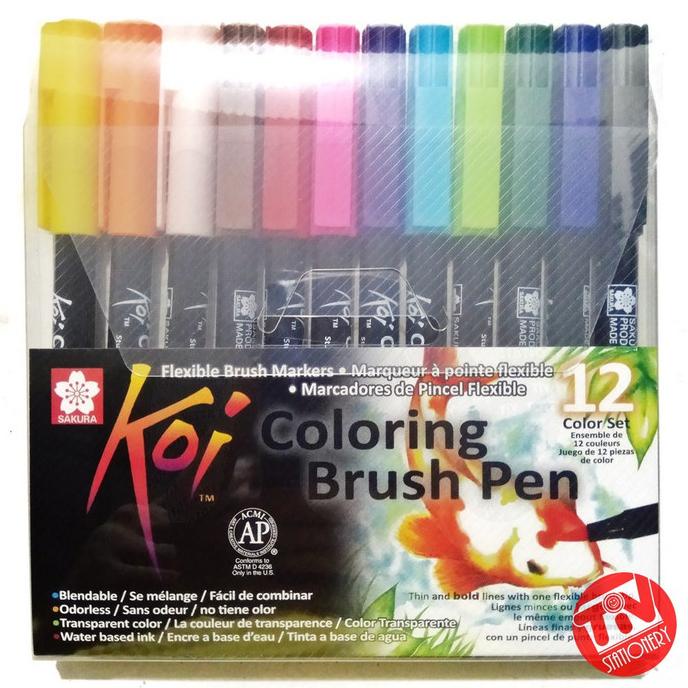 

[[COD]] Brush Pen Sakura Koi Set 12 Warna PROMO SPECIAL Kode 456