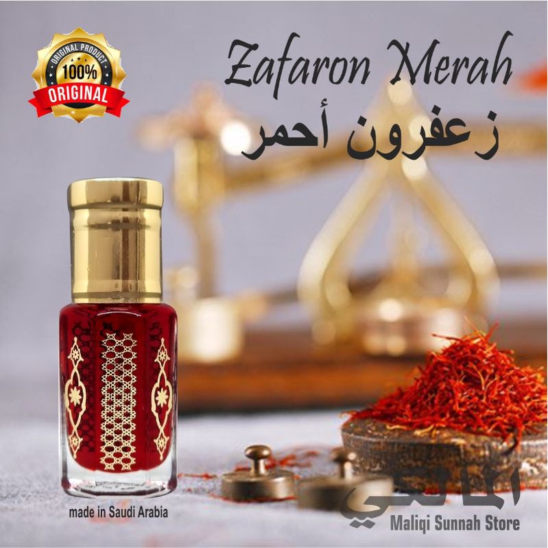 Zafaron Red / Zafaron Merah 6ml Original Saudi