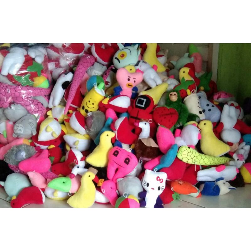 BONEKA MESIN CAPIT 1BAL ISI 100 PCS TERMURAH / BONEKA CAPIT ISI 50 PCS / BONEKA CAPIT 10 PCS / BONEK