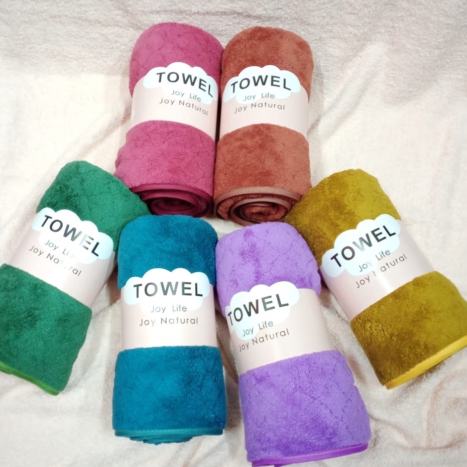 Handuk Mandi Dewasa/Handuk Microfiber Polos Warna Gelap 70x140cm