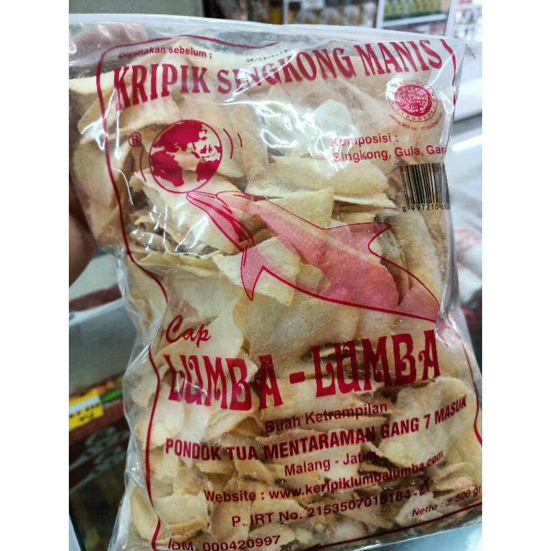 Jual Kripik Singkong Lumba 500g Shopee Indonesia