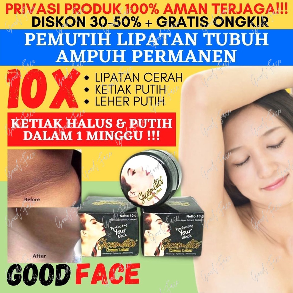 CREAM LEHER SH COSMETICS ORIGINAL BPOM PERONTOK DAKI PEMUTIH KULIT PEMUTIH BADAN PERMANEN PEMUTIH KETIAK PERAWATAN TUBUH CREAM KETIAK