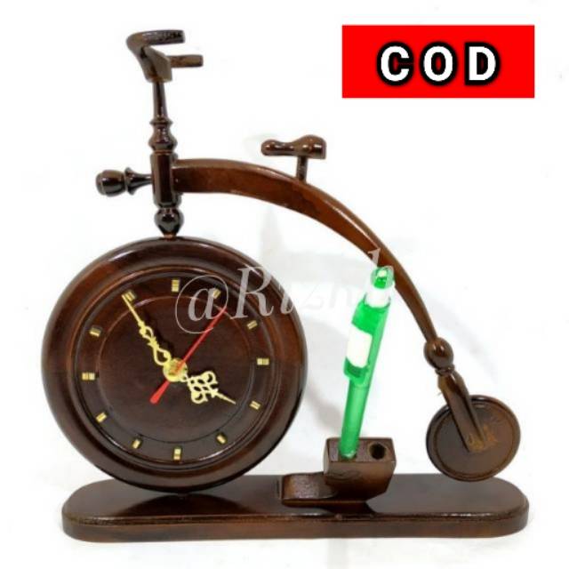

Jam Miniatur Sepeda Plus Tempat Pensil Bolpoin