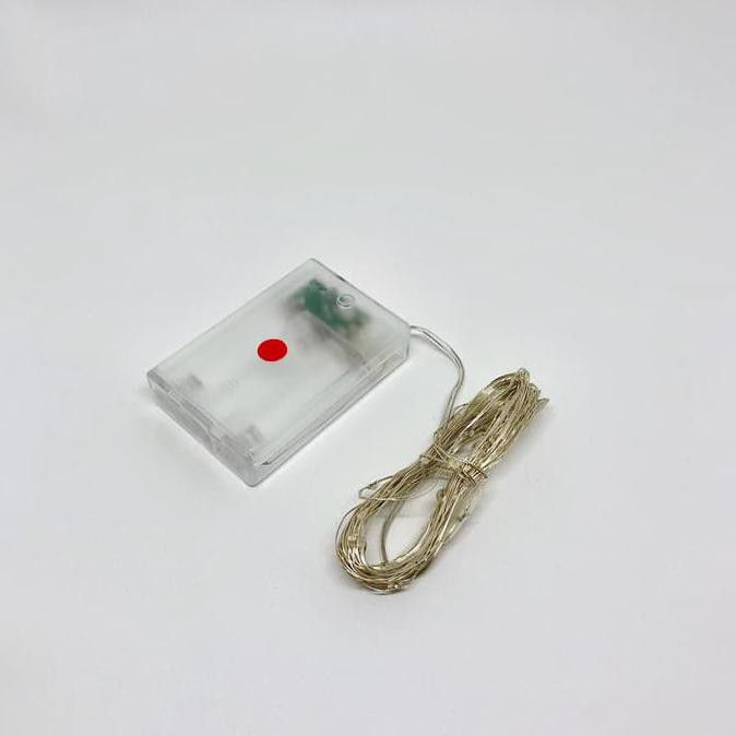 Lampu Natal Kawat LED RGB Baterai/Batre Kawat Tembaga 5 meter