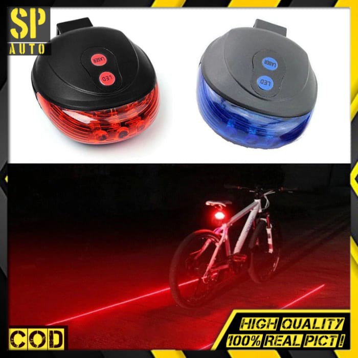 Lampu Belakang Sepeda LED Lampu garis laser tail light Sh 84