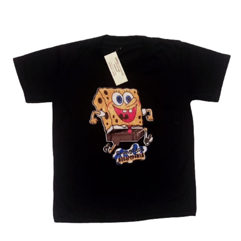 KAOS ANAK PEREMPUAN SPONGEBOB UMUR 1-2-3-4-5-6-7-8-9-10-11-12 // ATASAN BAJU ANAK PEREMPUAN // GROSIR BAJU KAOS ANAK