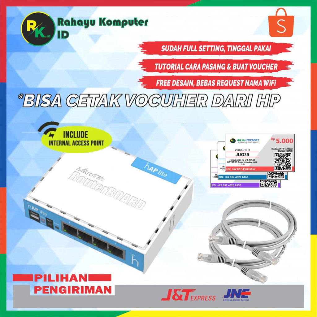 Mikrotik Router RB 941-2ND Sudah Full setting Voucher hotspot RT RW