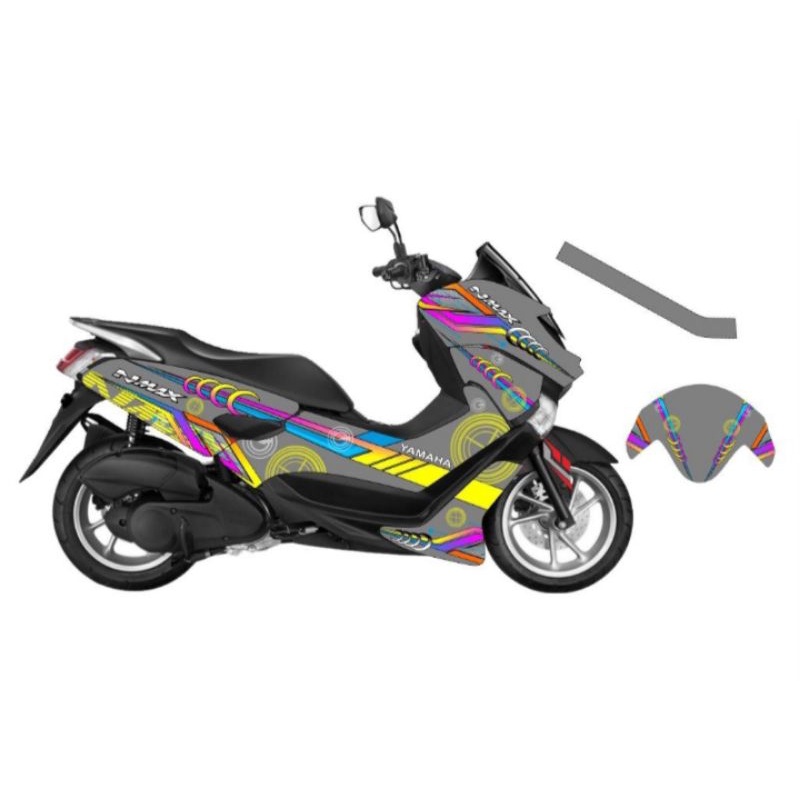 Jual striping stiker decal variasi motor Yamaha nmax lama full body