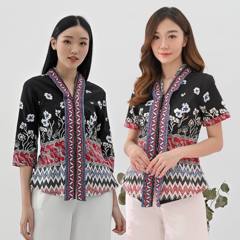 Atasan Batik 292 BRI/ Blouse Batik Wanita Modern/ Batik terbaru