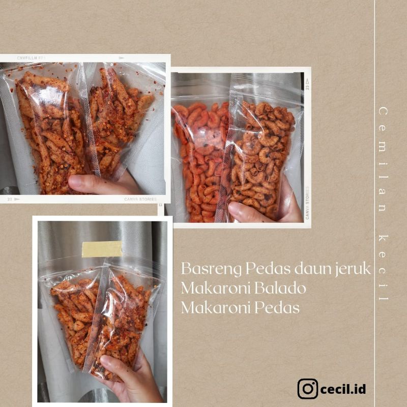 

basreng dan makaroni daun jeruk