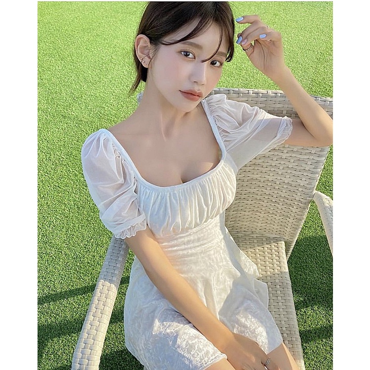 bikini baju renang swimsuit dress korea one piece