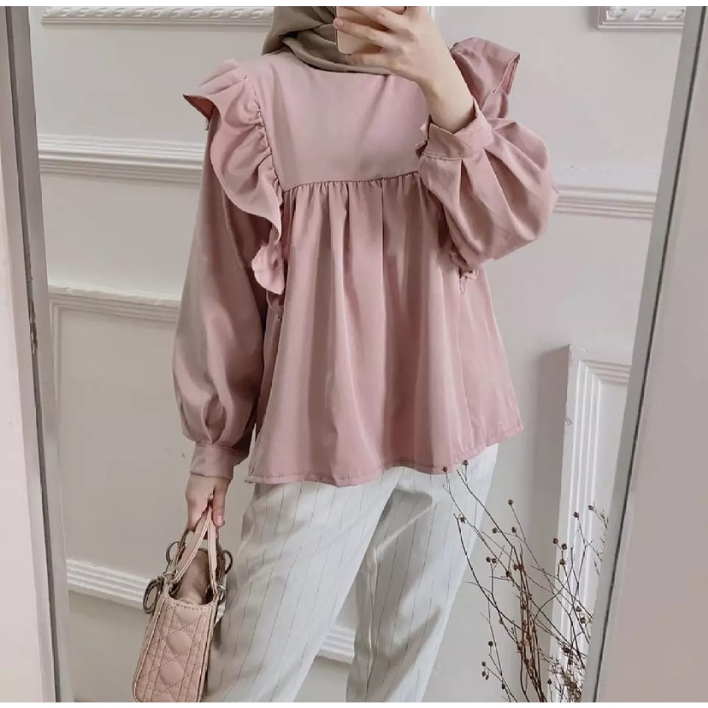 Hameza top baju atasan blouse blus muslim wanita terbmurah