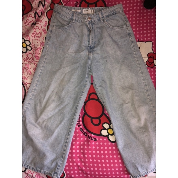 celana kulot jeans bershka