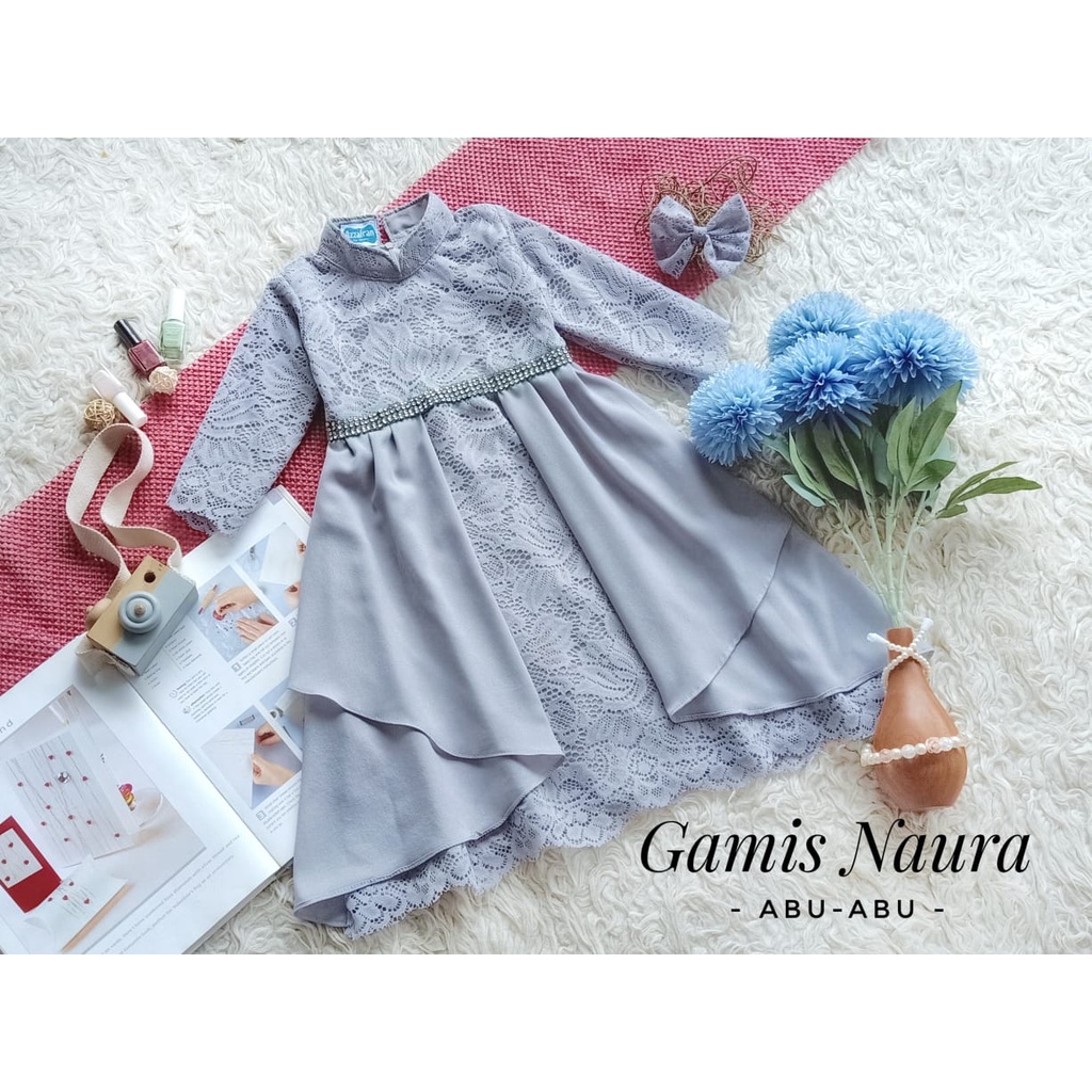 Gamis Naura Anak Unik/Busana Muslim Anak/Gamis Anak