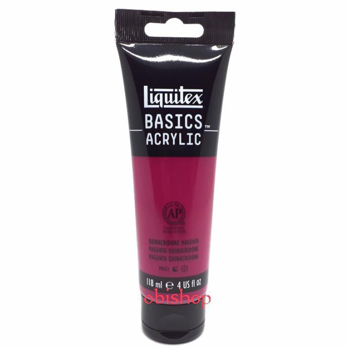 

TERLARIS CAT AKRILIK LIQUITEX BASICS ACRYLIC 118ML QUINACRIDONE MAGENTA PERALATAN MELUKIS ART SET