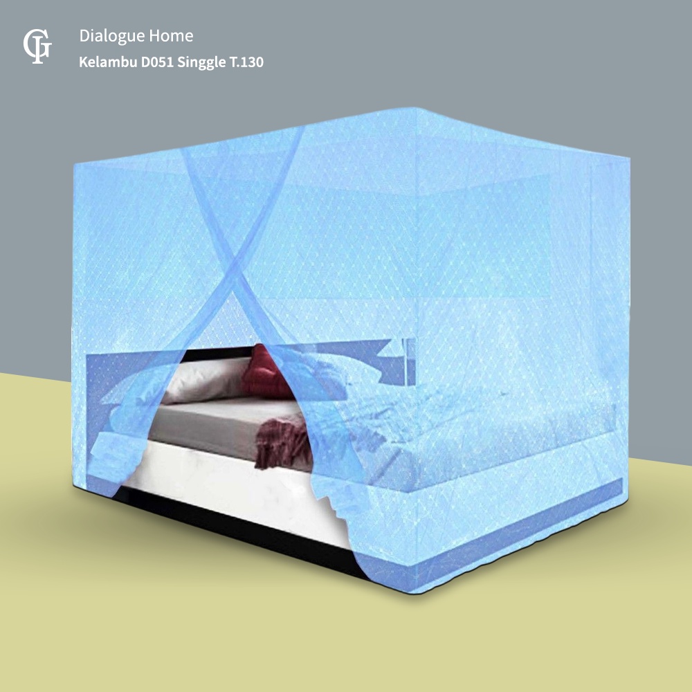 Kelambu Kotak / Kelambu Dewasa / Kelambu Tidur / Kelambu Anti Nyamuk 100x200x130 Cm - Dialogue Home