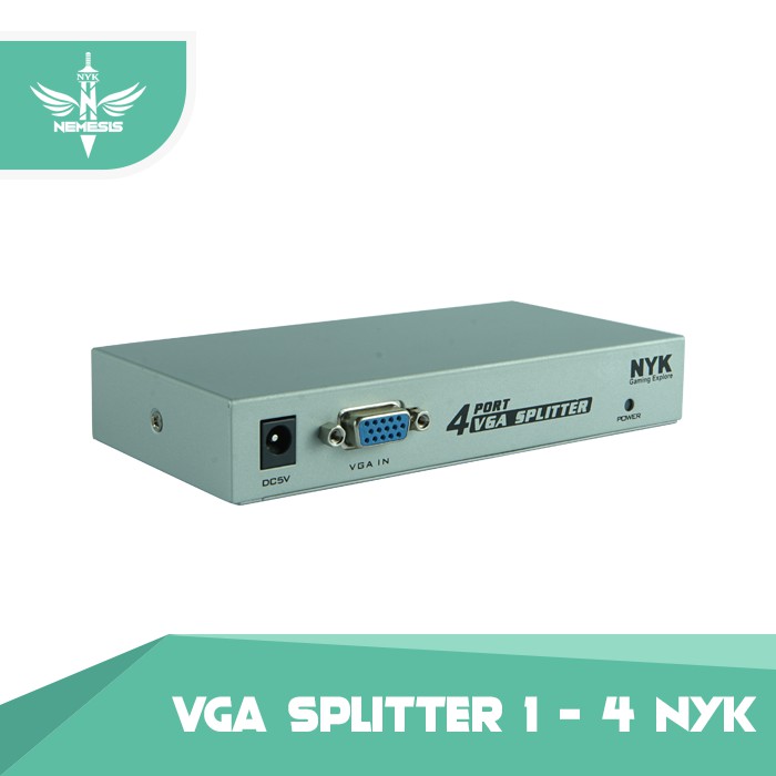 NYK VGA Splitter 4Port 1-4 Metal