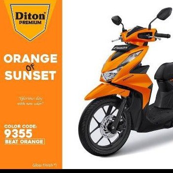 Cat Pilok Diton Premium 9355 BEAT ORANGE OREN  400ml . TAHAN BENSIN