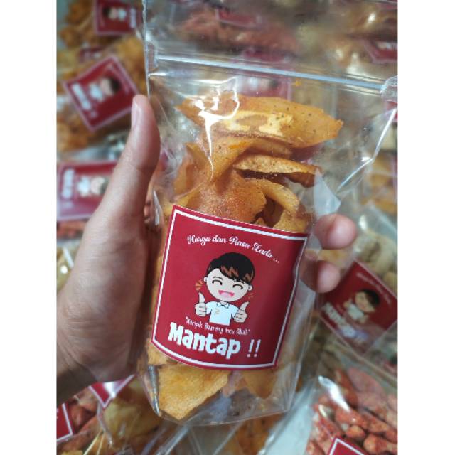 

KERIPIK SINGKONG CEMILAN ENAK GURIH PEDAS 100 Gram