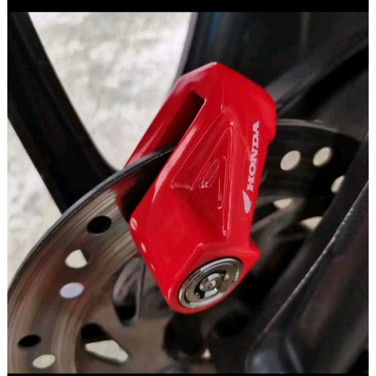 Kunci Rem Cakram Disc Lock Motor Asli AHM Pengaman Anti Maling-3