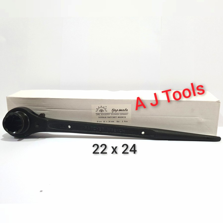 Kunci Ring Ratchet 22 x 24 mm TJAP MATA / EYE BRAND GERMANY